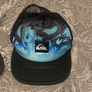 Quiksilver Black and Blue Swirl Cap